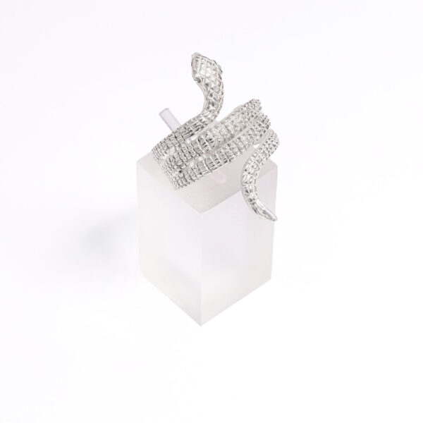 Anillo plata 925 texturizada diseño serpiente