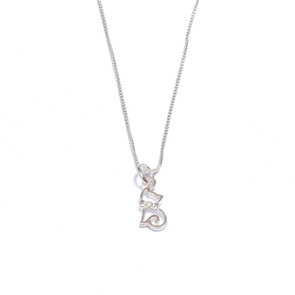 Colgante con gatito de plata 925