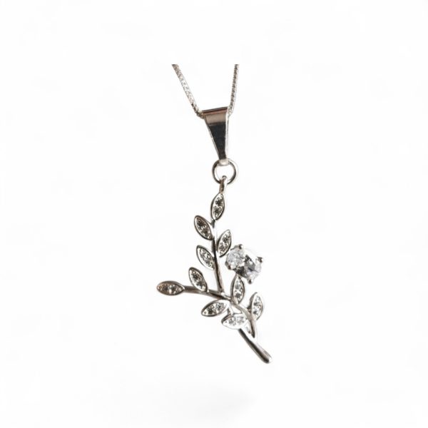 Colgante Microcircones Diseño Rama Plata 925