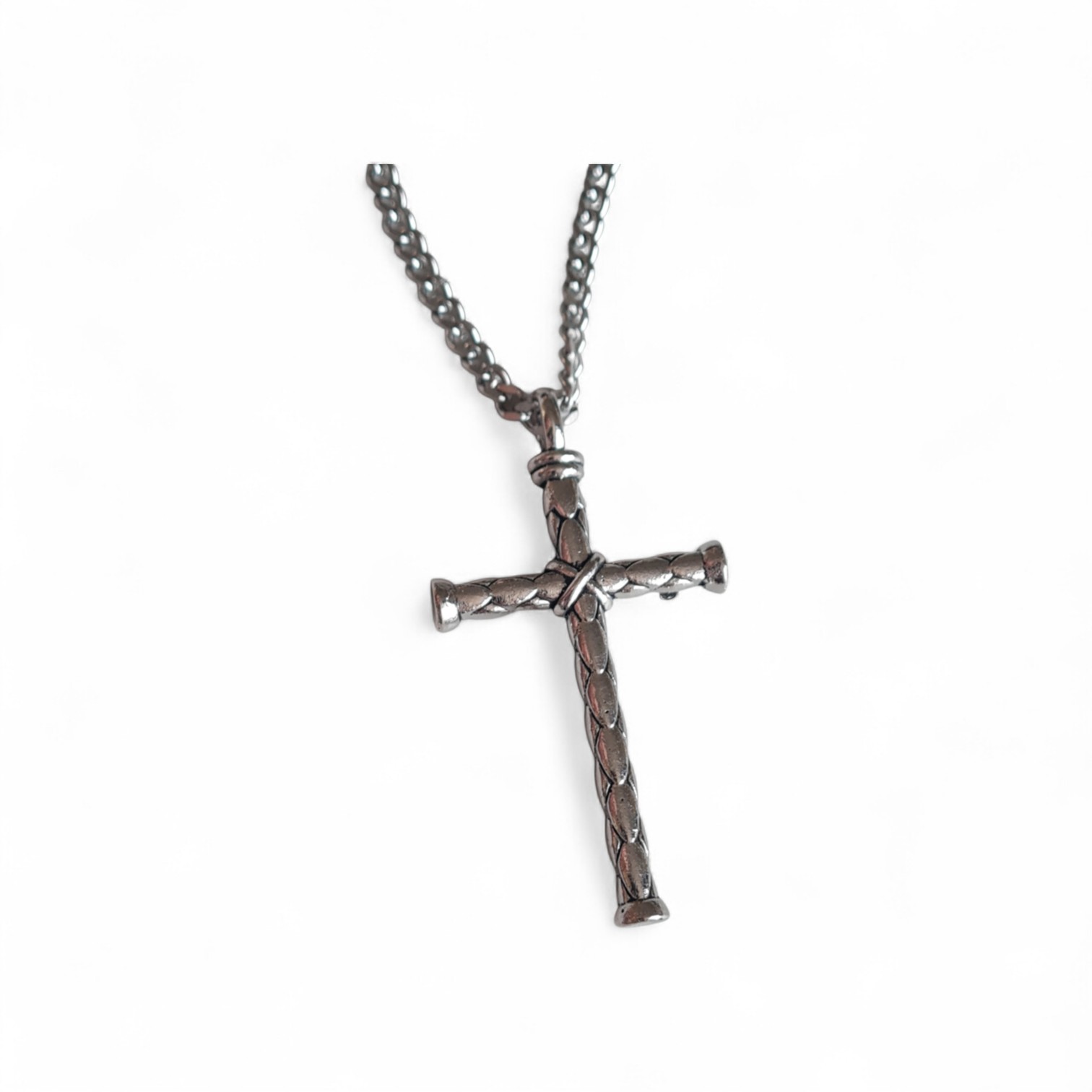 Colgante Acero con Cruz - Imagen 2